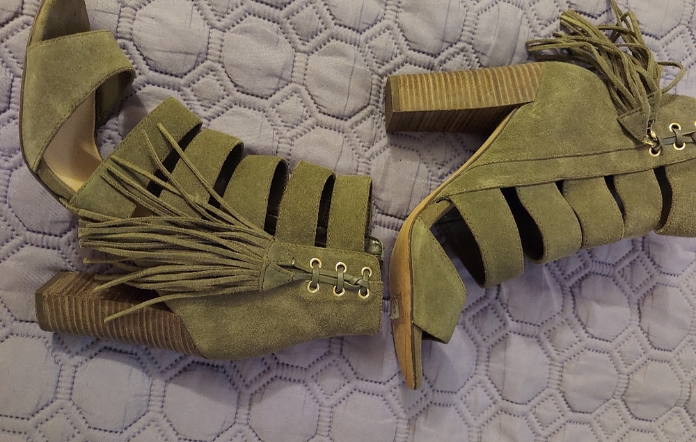 Guess open toe boots